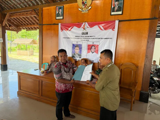 Pelaksanaan Pilkades PAW Desa Purworejo Kec. Padangan Kab. Bojonegoro Tahun 2026 Berjalan dengan Tertib dan Lancar