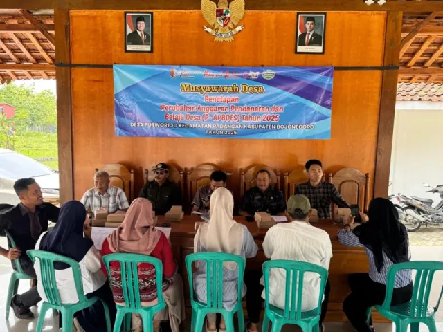 Pemdes Bersama BPD Desa Purworejo Sepakati Perubahan APBDES Tahun 2025 Melalui Musyawarah Desa